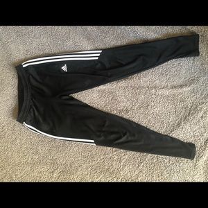 adidas 3 striped track pants